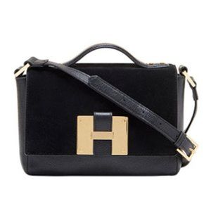 INDIA HICKS black suede "Lady P" cross body